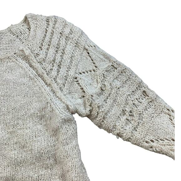 New Anthropologie Pilcro ivory Luna sweater wmns oversized soft size xsmall - Picture 9 of 9